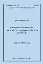 Khảo sát đặc điểm giải phẫu mạch máu thần kinh xương hàm dưới ở người việt