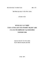 đánh giá can thiệp tăng cường kết nối tới điều trị hiv aids của người nhiễm hiv tại ninh bình năm 2015 2016