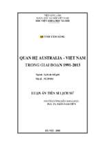 Quan hệ australia – việt nam trong giai đoạn 1991 2013