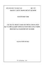 Giá trị của nitric oxide hơi thở ra trong phân bậc và xếp loại mức kiểm soát hen theo gina ở bệnh nhân hen tại thành phố hồ chí minh