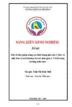 Skkn  giữ gìn vẹ sinh và bảo vệ môi trường  trẻ mg 4 5 tuổi mầm non sơn đông(2)