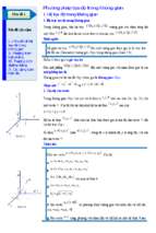 Chuyên đề trắc nghiệm phương pháp tọa độ trong không gian