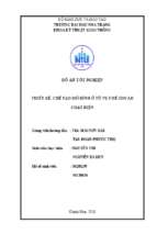 Thiết kế, chế tạo mô hình ô tô tự chế gocar chạy điện