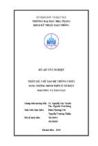 Thiết kế, chế tạo hệ thống chiếu sáng thông minh trên ô tô hiện đại phục vụ đào tạo