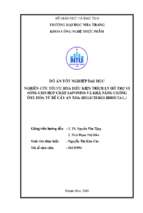 Nghiên cứu tối ưu hóa điều kiện trích ly hỗ trợ vi sóng cho hợp chất saponins và khả năng chống oxy hóa từ rễ cây an xoa (helicteres hirsuta l.)