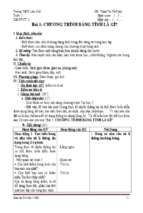 Giáo án tin học 7 học kì 1 full