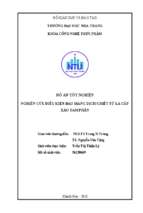 Nghiên cứu điều kiện bao màng dịch chiết từ lá cây xáo tam phân