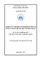Nghiên cứu xử lý muối và sấy khô rong mơ ninh thuận để ứng dụng làm nguyên liệu thực phẩm