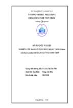 Nghiên cứu bao gói tinh dầu màng tang (litsea cubeba essential oils) bằng β cyclodextrin