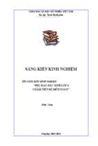 Skkn phụ đạo học sinh lớp 4 chậm tiến bộ môn toán