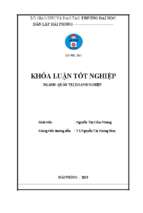 Giải pháp phát triển nguồn nhân lực tại công ty tnhh quảng thành việt nam