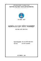 đánh giá hiện trạng sử dụng đất năm 2017 và 2018 của quận lê chân, thành phố hải phòng