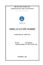 Hoàn thiện công tác kế toán doanh thu, chi phí và xác định kqkd tại công ty tnhh vận tải dịch vụ và thương mại quang doanh