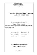 Quản lý nhập xuất thiết bị tại công ty ecs