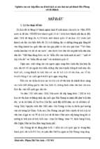 Nghiên cứu sức hấp dẫn của các di tích lịch sử văn hóa tại nội thành hải phòng với du khách