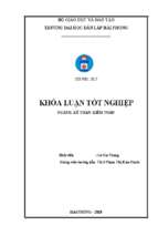 Hoàn thiện công tác lập và phân tích bảng cân đối kế toán tại công ty tnhh vận tải duyên hải