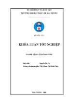 đánh giá hiện trạng quản lý chất thải rắn sinh hoạt trên địa bàn thành phố vinh   tỉnh nghệ an