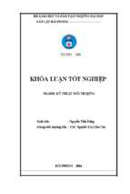 đánh giá hiện trạng xử lý môi trường tại công ty than mạo khê