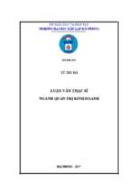 Giải pháp nâng cao chất lượng đào tạo tại trường cao đẳng nghề du lịch và dịch vụ hải phòng