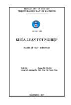 Hoàn thiện công tác kế toán doanh thu, chi phí và xác định kết quả kinh doanh tại doanh nghiệp tư nhân dương hoàng