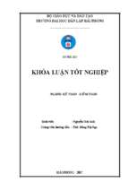 Hoàn thiện công tác kế toán doanh thu, chi phí và xác định kết quả kinh doanh tại công ty tnhh thương mại dịch vụ minh lộc