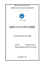 Một số giải pháp nhằm nâng cao hiệu quả sản xuất kinh doanh tại công ty cổ phần cảng nam hải