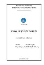 Hoàn thiện tổ chức kế toán vốn bằng tiền tại công ty cổ phần thương mại đầu tư và xây dựng hải phòng