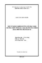 Một số kinh nghiệm hướng dẫn học sinh trường thpt tĩnh gia 3 giải hệ phương trình bằng phương pháp hàm số