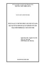 Phân loại và phương pháp giải một số dạng bài tập về di truyền quần thể đối với gen nằm trên nhiễm sắc thể giới tính