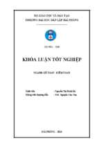 Hoàn thiện công tác kế toán thanh toán với người mua, người bán tại công ty cổ phần vận tải quốc tế thái dũng