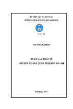 Quản trị rủi ro đối với hàng hóa xuất nhập khẩu tại cục hải quan hải phòng