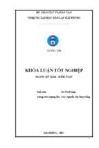 Hoàn thiện tổ chức kế toán hàng hóa tại công ty tnhh an phúc thịnh