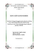 Sử dụng phương pháp dạy học theo dự án kết hợp với kĩ thuật trạm góc để thực hiện chủ đề tích hợp tìm hiểu quy trình và một số biện pháp nâng cao năng suất cây dứa ở bỉm sơn