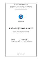 Một số biện pháp nâng cao hiệu quả sản xuất kinh doanh tại công ty cổ phần thương mại và công nghệ môi trường xanh