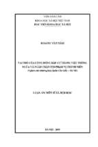 Vai trò của cộng đồng dân cư trong việc phòng ngừa và ngăn chặn tội phạm vị thành niên (nghiên cứu trường hợp quận cầu giấy – hà nội)