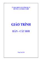 Giáo trình hàn cắt hơi