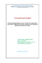 Một số phương pháp dạy học từ hán việt nhằm nâng cao chất lượng môn ngữ văn ở trường