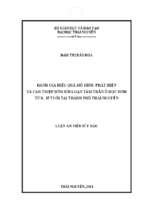 đánh giá hiệu quả mô hình phát hiện và can thiệp sớm rối loạn tâm thần ở học sinh từ 6 – 15 tuổi tại thành phố thái nguyên