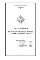 đề nghị và chấp nhận đề nghị giao hợp đồng dân sự