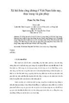 Xã hội hóa công chứng ở việt nam hiện nay, thực trạng và giải pháp