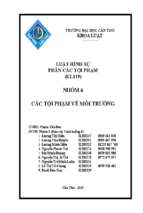 Các tội phạm về môi trường   luật hình sự phần các tội phạm