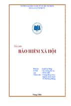Bảo hiểm xã hội   môn luật lao động