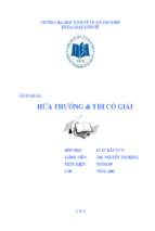 Hứa thưởng và thi có giải ( môn luật dân sự )