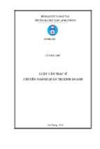 Nâng cao hiệu quả kiểm tra trị giá hải quan trong hoạt động kiểm tra sau thông quan tại cục hải quan thành phố hải phòng