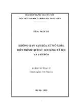 Không gian văn hóa xứ mô xoài diễn trình lịch sử, đời sống xã hội và văn hóa