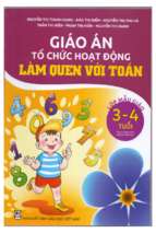 Giáo án tổ chức hoạt động làm quen với toán 3  4 tuổi