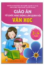 Giáo án tổ chức hoạt động làm quen với văn học 3  4 tuổi