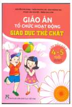 Giáo án tổ chức hoạt động giáo dục thể chất (4 5 tuổi)