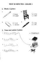 Test 20 minutes   grade 1