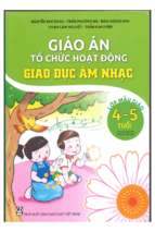 Giáo án tổ chức hoạt động giáo dục âm nhạc (4 5 tuổi)